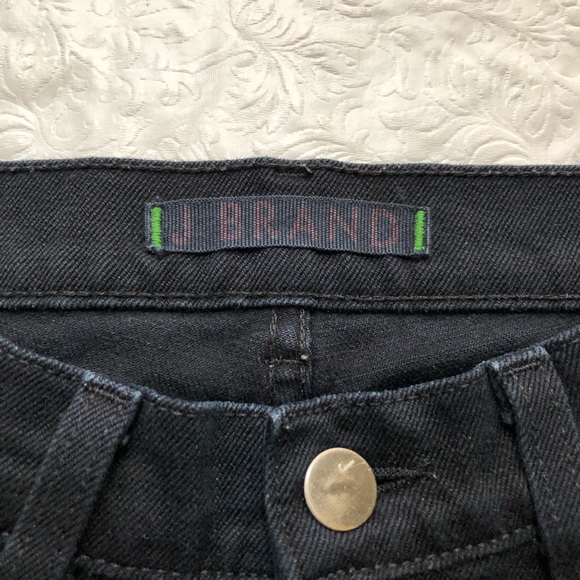 J Brand 9612 Noir Black Skinny Zip Ankle Jeans 25 - Picture 4 of 13